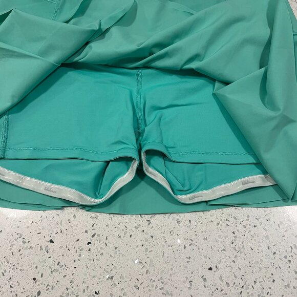 NWOT RARE Color LULULEMON Hit Your Stride Menthol Running Golf Tennis Skirt Sz 8 - Picture 10 of 15